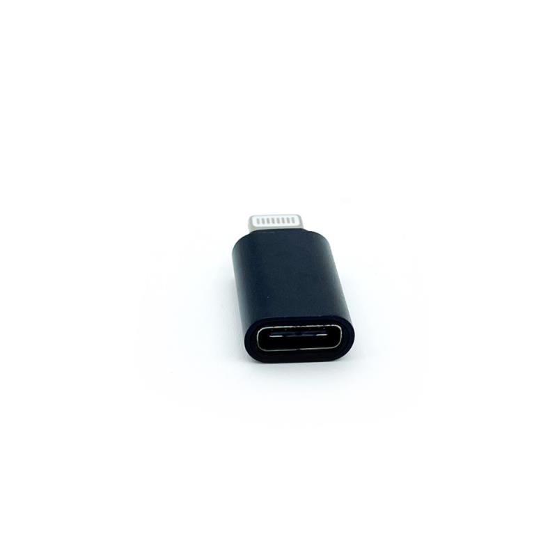 Αντάπτορας Maxlife USB C Θηλυκό σε Lightning Αρσενικό Μαύρο