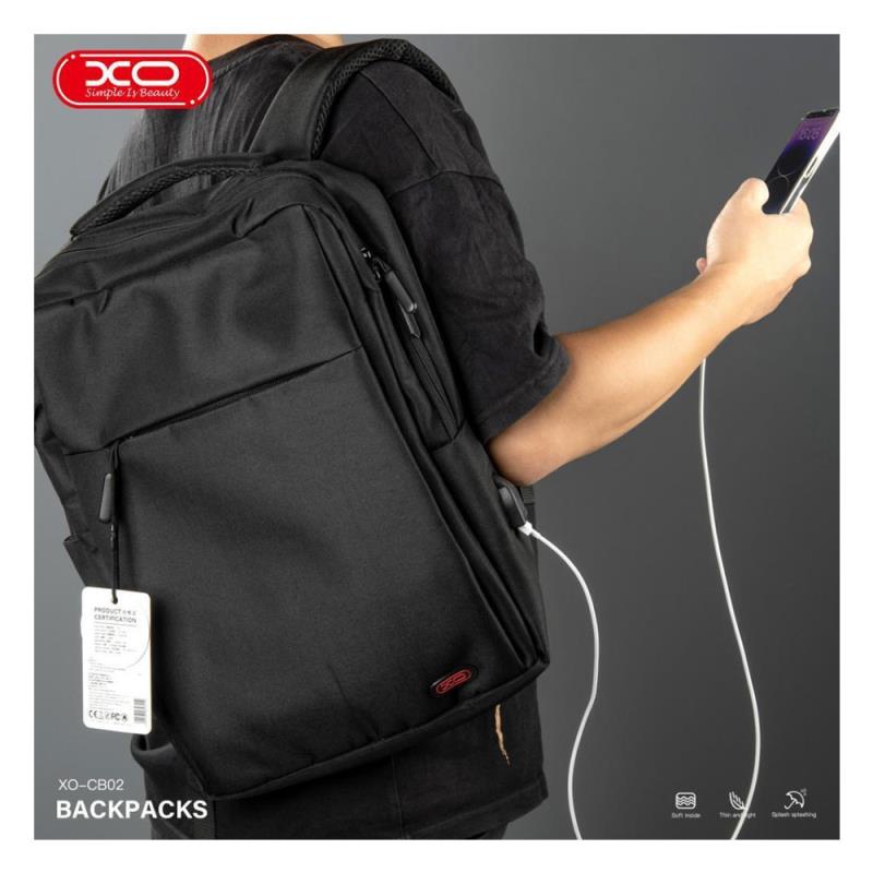 Universal Backpack XO CB02 για Laptops έως 15.6 Μαύρο
