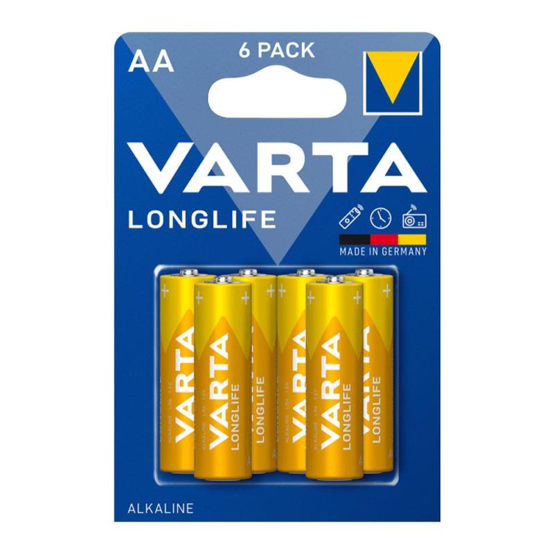 Μπαταρία Alkaline Varta Longlife AA LR06 (4+2 τεμ.)