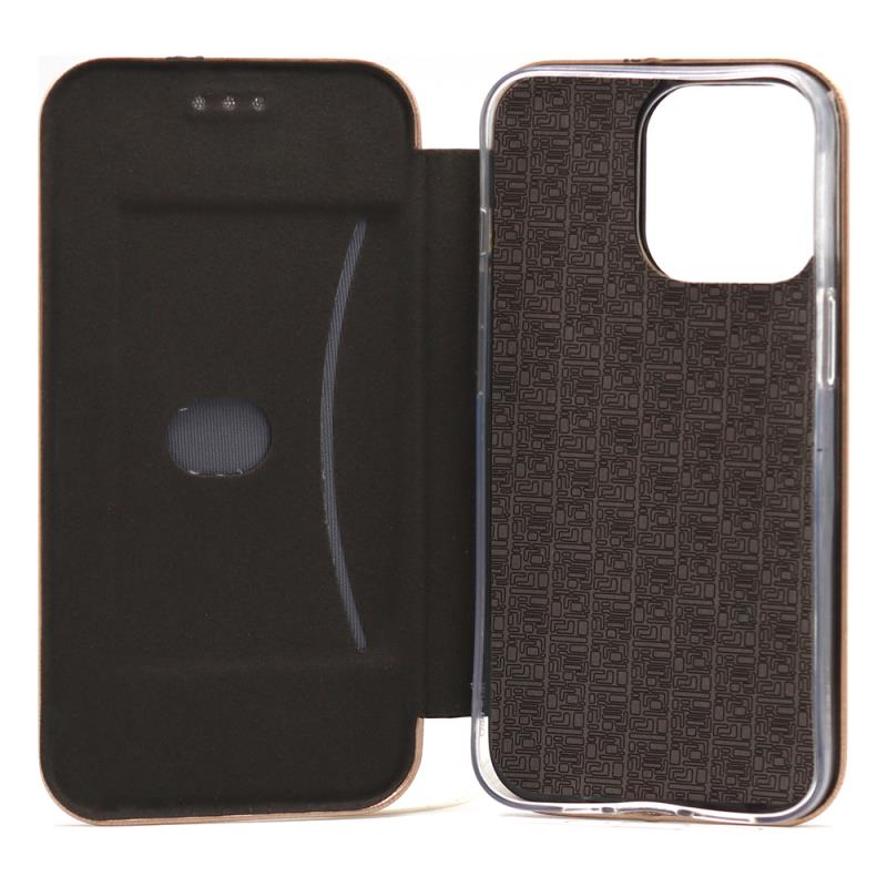 Θήκη Flip Book inos Apple iPhone 13 Pro Curved M-Folio Χρυσό