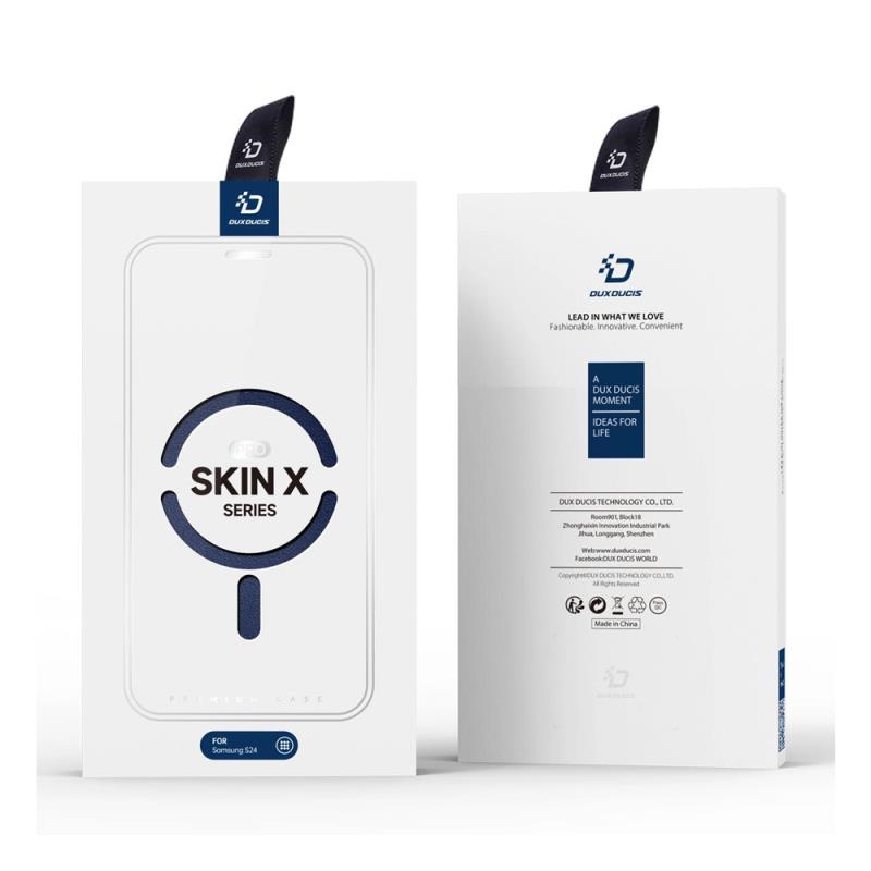 Θήκη Flip Dux Ducis Skin X Pro Wallet με Μαγνητικό Stand Samsung S921B Galaxy S24 5G Μπλε