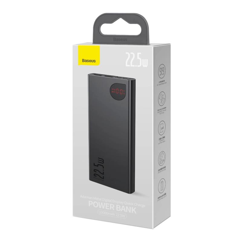 Φορτιστής Ανάγκης Baseus Adaman Metal 22.5W 10000mAh Μαύρο