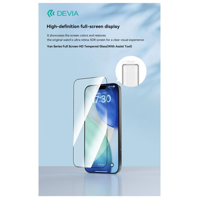 Θήκη TPU & PC Shock Proof Devia Magnetic & Tempered Glass & Camera Cover Apple iPhone 17 Star Pack Διάφανο