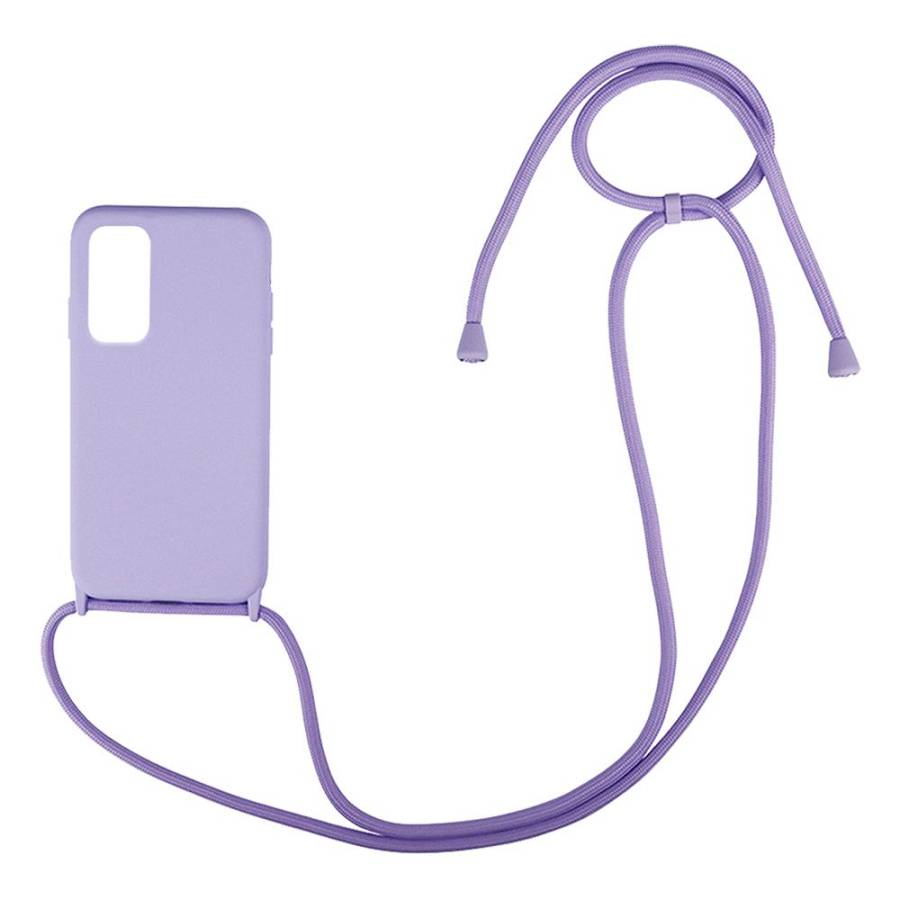 Θήκη Σιλικόνης με Κορδόνι CarryHang Sonique Xiaomi Redmi Note 11 4G / Redmi Note 11S Λιλά