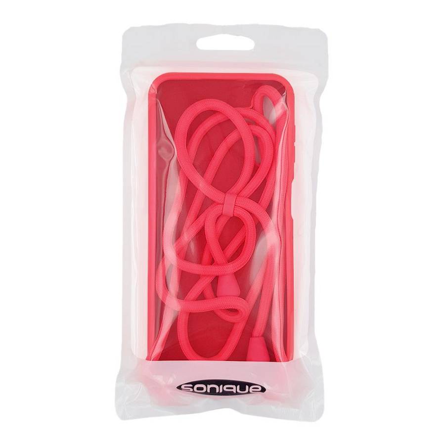 Θήκη Σιλικόνης με Κορδόνι CarryHang Sonique Xiaomi Redmi Note 11 4G / Redmi Note 11S Φούξια