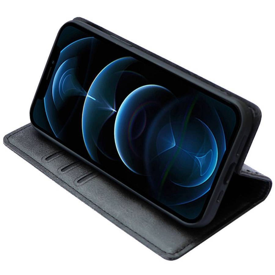Θήκη Πορτοφόλι Vintage Magnet Wallet Sonique Xiaomi Redmi Note 11 4G / Redmi Note 11S Μαύρο