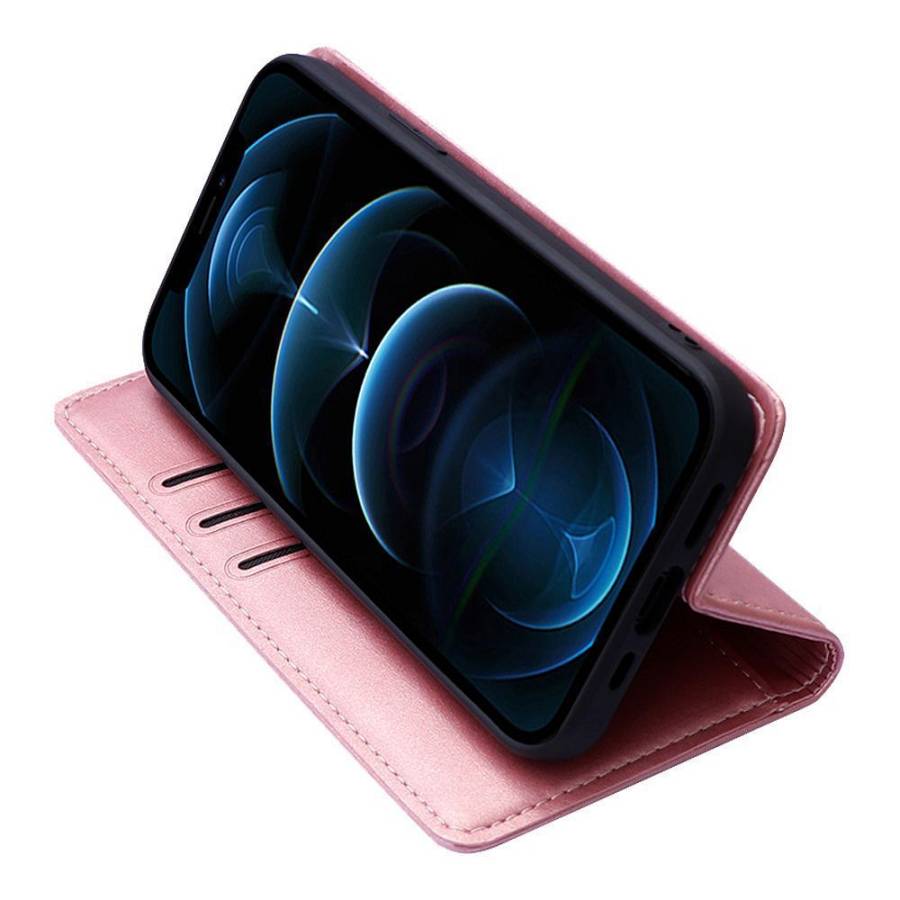 Θήκη Πορτοφόλι Vintage Magnet Wallet Sonique Xiaomi Redmi Note 11 4G / Redmi Note 11S Ροζ Χρυσό