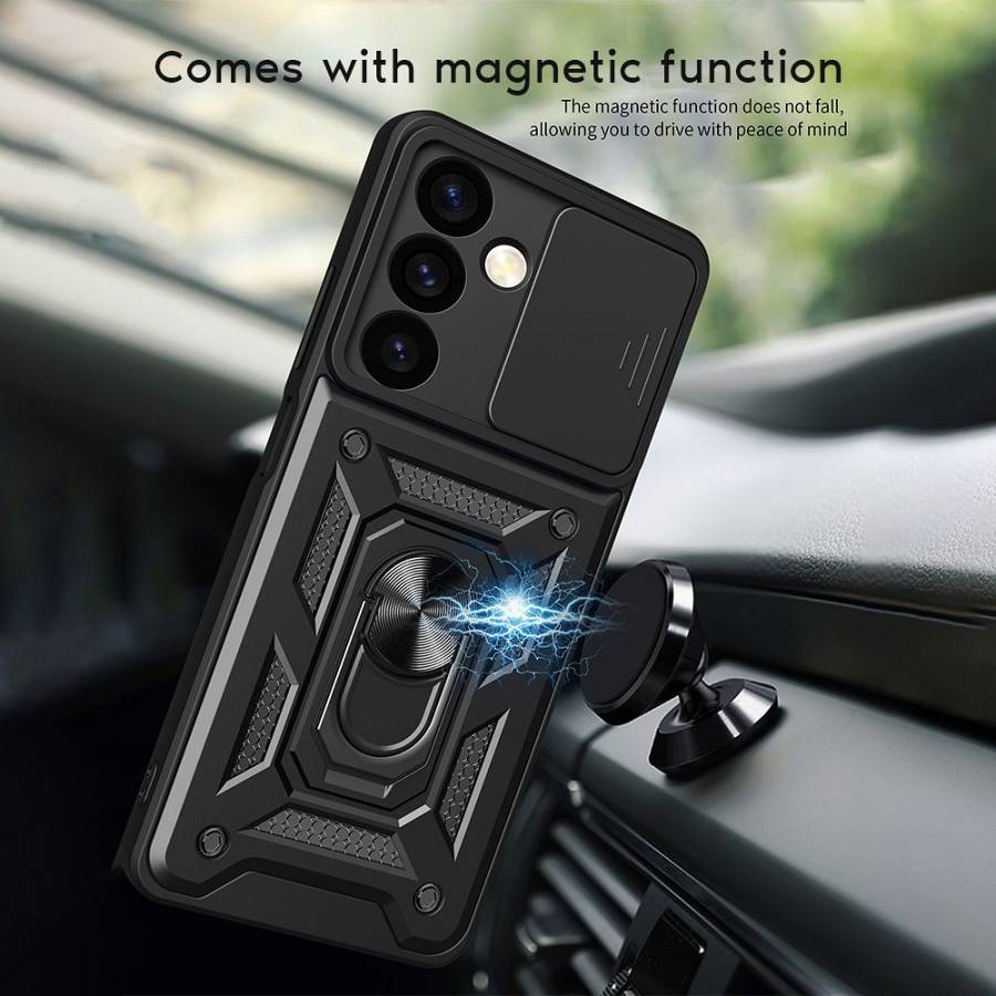 Θήκη Ring Armor CamPro Sonique για Xiaomi Redmi Note 11 4G / Redmi Note 11S Μαύρο