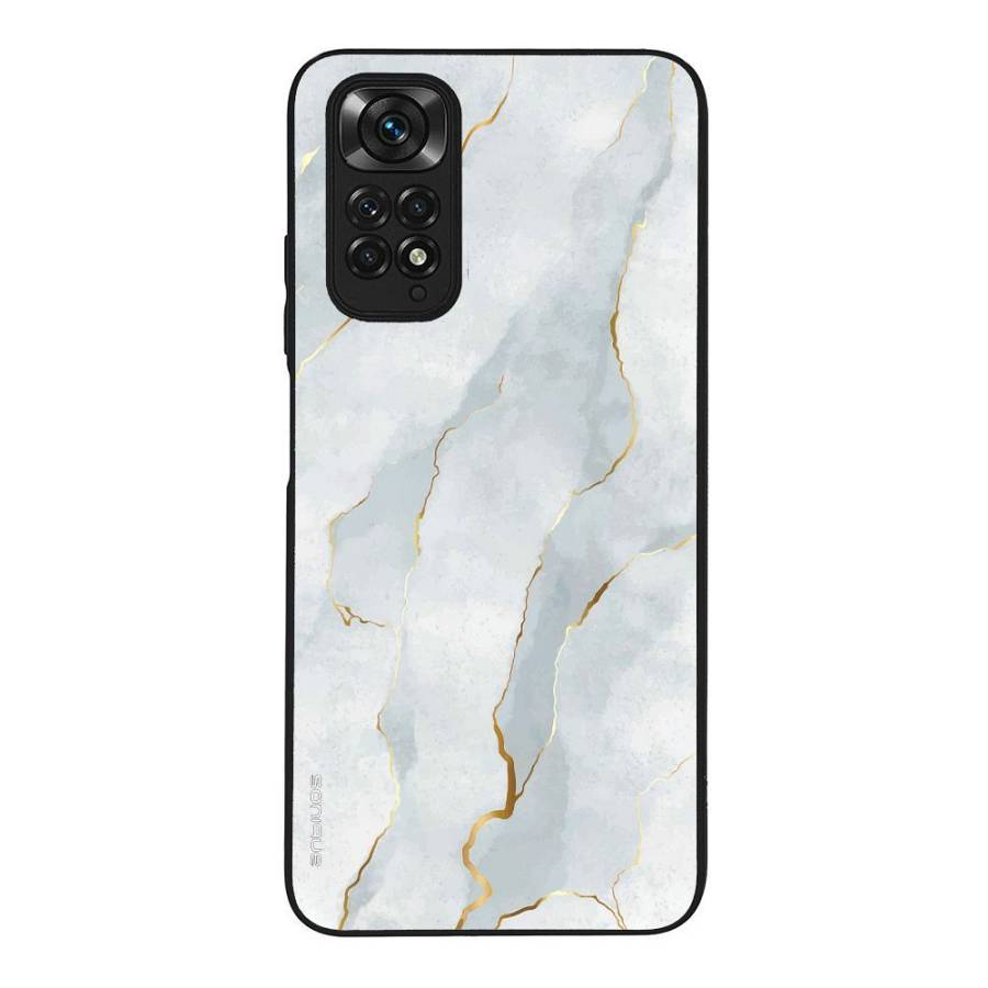 Θήκη Sonique Marble Series για Xiaomi Redmi Note 11 4G / Redmi Note 11S Λευκό 01