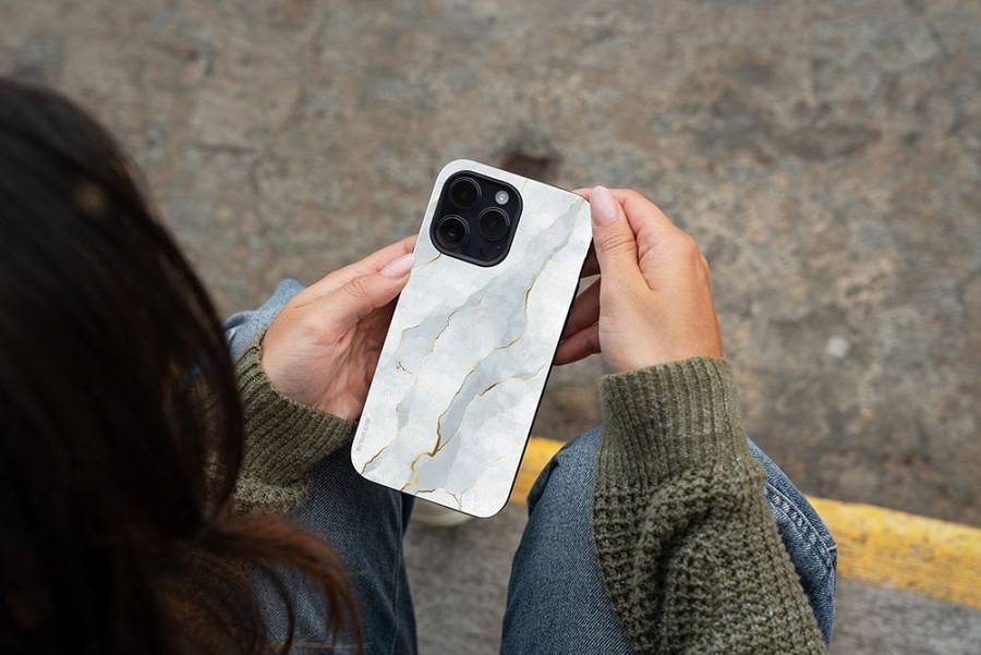 Θήκη Sonique Marble Series για Xiaomi Redmi Note 11 4G / Redmi Note 11S Λευκό 01