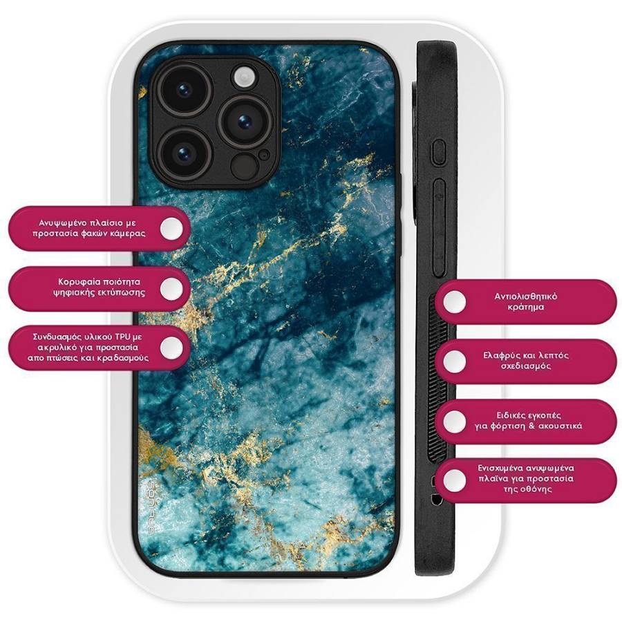 Θήκη Sonique Marble Series για Xiaomi Redmi Note 11 4G / Redmi Note 11S Μπλε