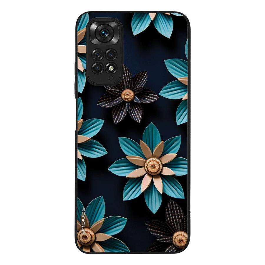 Θήκη Sonique 3D Flower Series για Xiaomi Redmi Note 11 4G / Redmi Note 11S Γαλάζιο