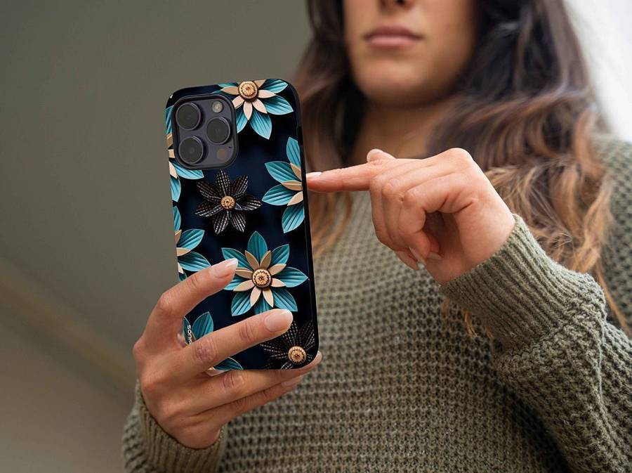Θήκη Sonique 3D Flower Series για Xiaomi Redmi Note 11 4G / Redmi Note 11S Γαλάζιο