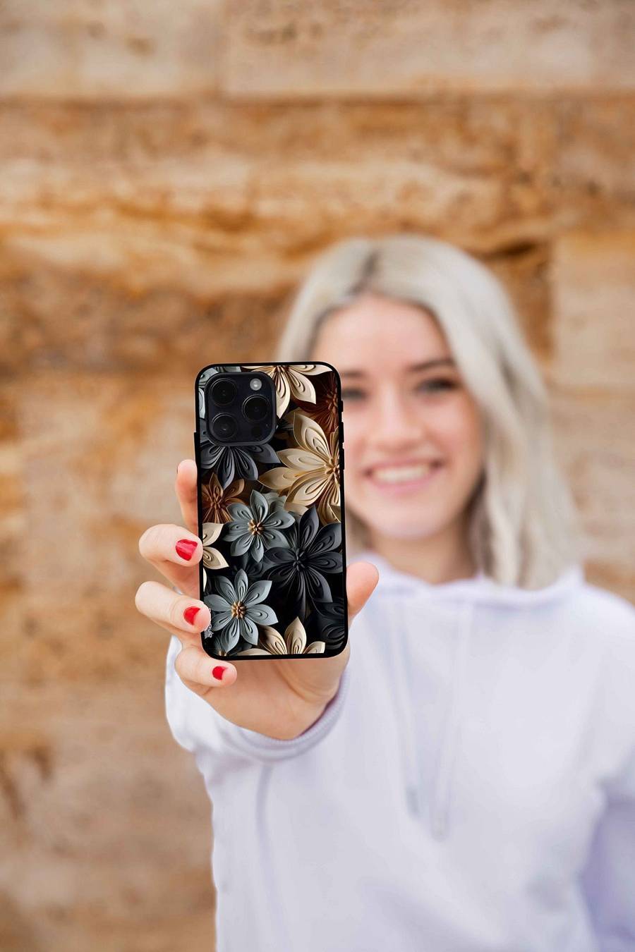 Θήκη Sonique 3D Flower Series για Xiaomi Redmi Note 11 4G / Redmi Note 11S Γκρι