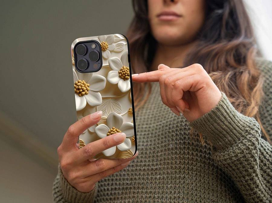 Θήκη Sonique 3D Flower Series για Xiaomi Redmi Note 11 4G / Redmi Note 11S Λευκό