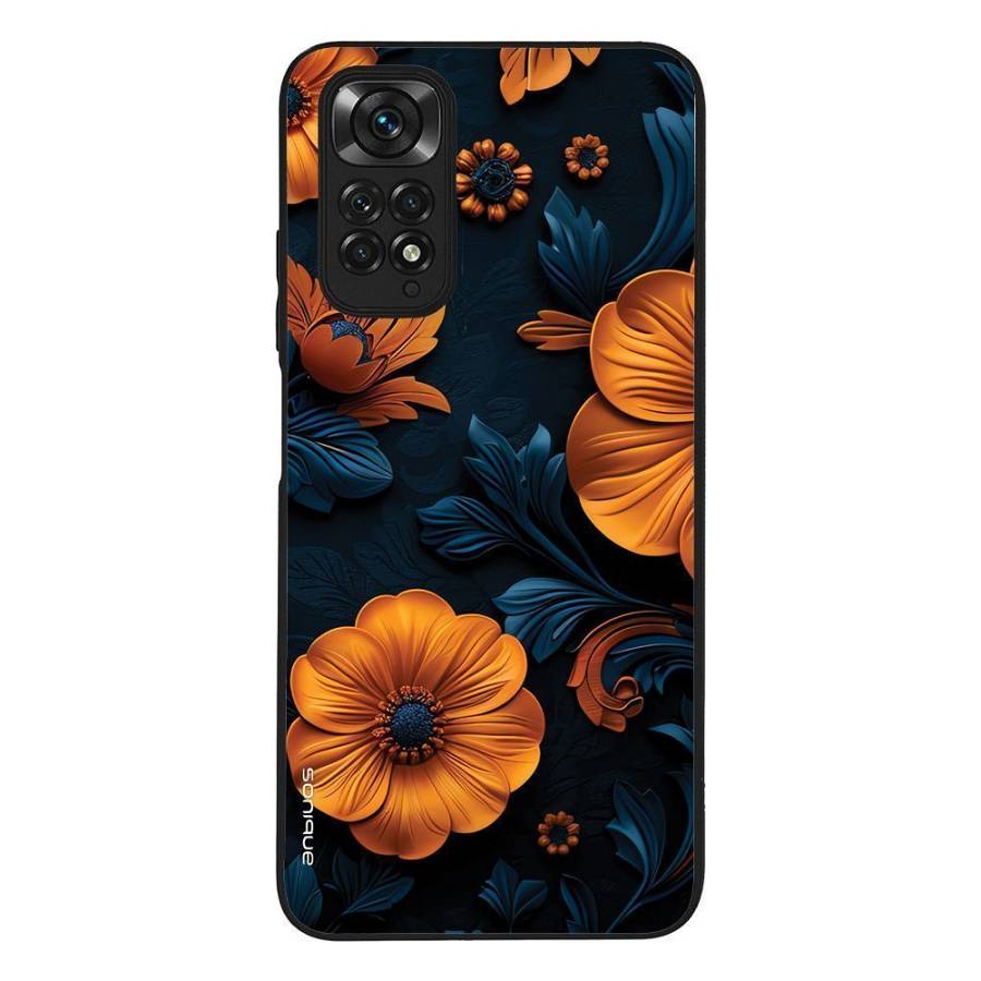 Θήκη Sonique 3D Flower Series για Xiaomi Redmi Note 11 4G / Redmi Note 11S Πορτοκαλί 01