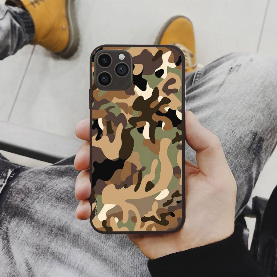 Θήκη Sonique Camouflage Army Series για Xiaomi Redmi Note 11 4G / Redmi Note 11S Καφέ