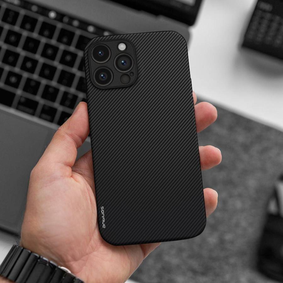 Θήκη Sonique Carbon Series για Xiaomi Redmi Note 11 4G / Redmi Note 11S Μαύρο