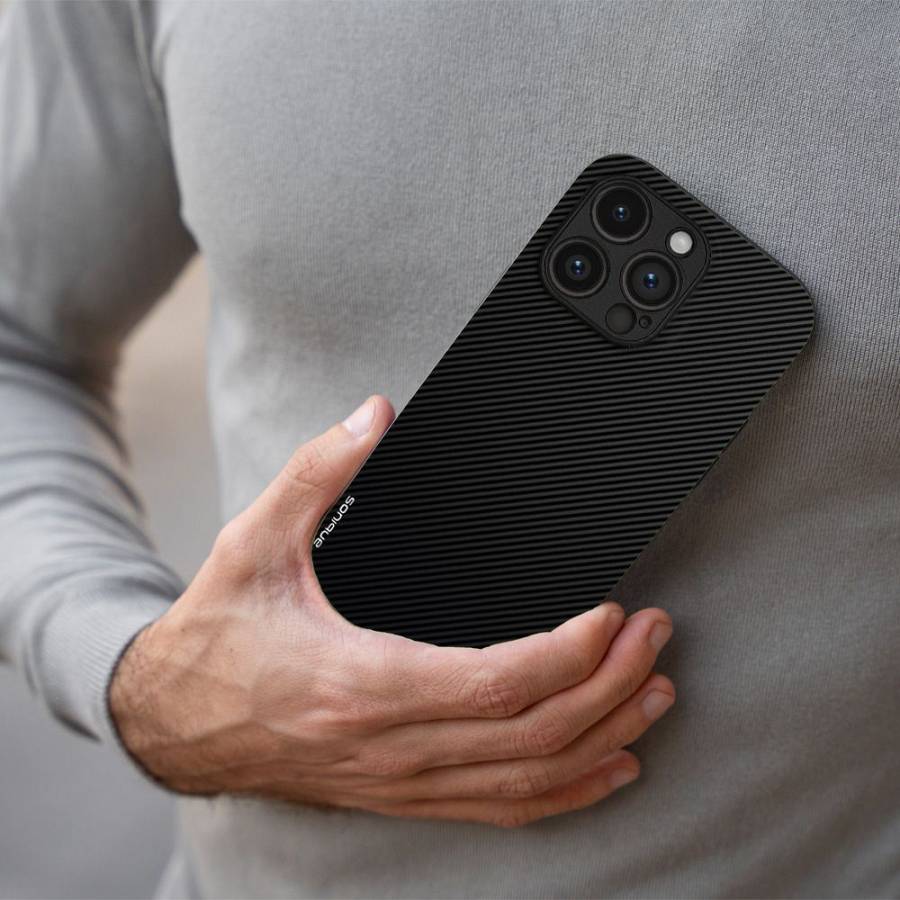 Θήκη Sonique Carbon Series για Xiaomi Redmi Note 11 4G / Redmi Note 11S Μαύρο