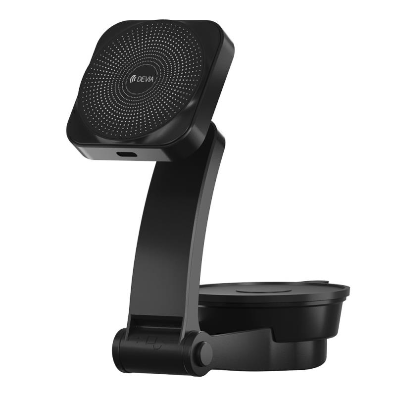 Universal Βάση Στήριξης Ταμπλό Αυτοκινήτου Ασύρματη Μαγνητική Devia EA473 Bracket Smart Μαύρο