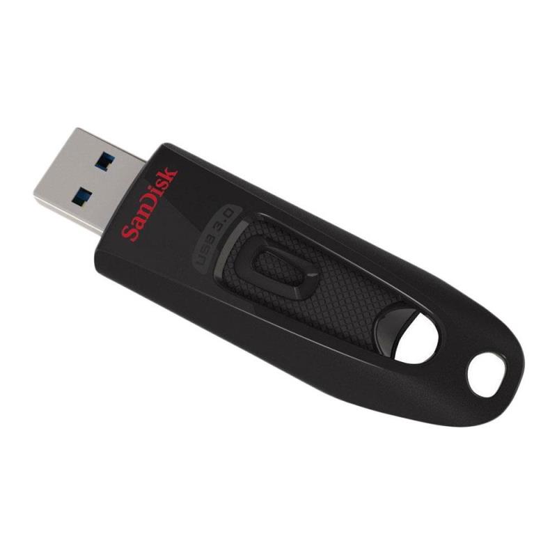 USB 3.0 Flash Disk SanDisk Ultra SDCZ48 USB A 128GB 130MB/s Μαύρο