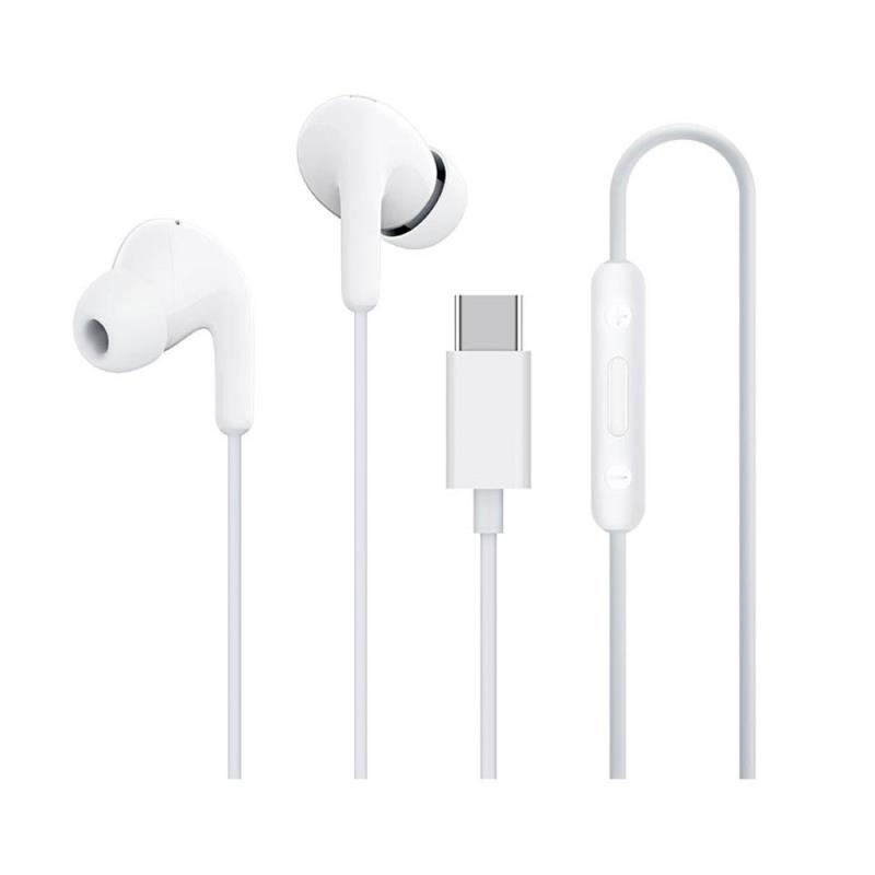 Hands Free Stereo Xiaomi In-Ear Headphones USB C BHR8931GL Λευκό