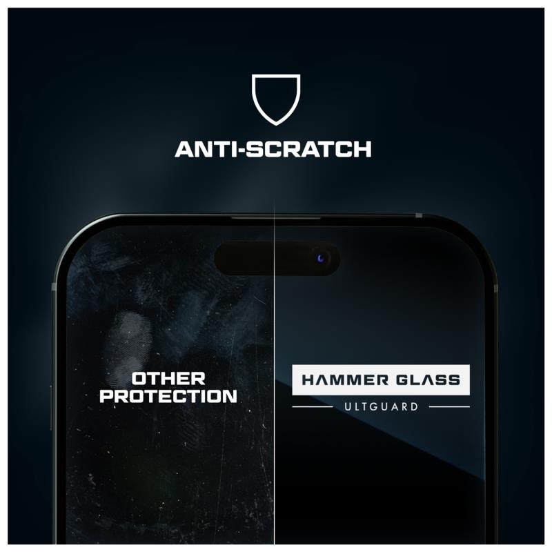 Tempered Glass Hammer Glass Apple iPhone 16 Pro Max Ult Guard (1 τεμ.)