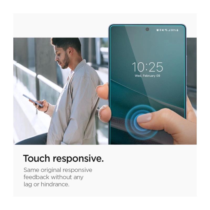Tempered Glass Full Face Spigen Glas.tR EZ-FIT Samsung S938B Galaxy S25 Ultra 5G (2 τεμ.)