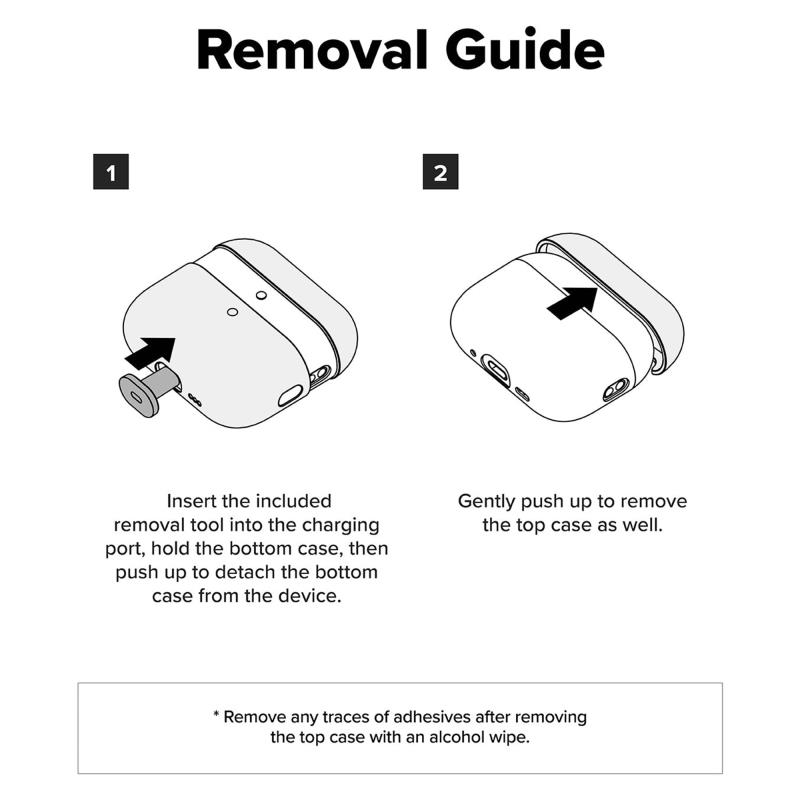 Θήκη Σιλικόνης Ringke Apple AirPods Pro 3 (2025) Μαύρο