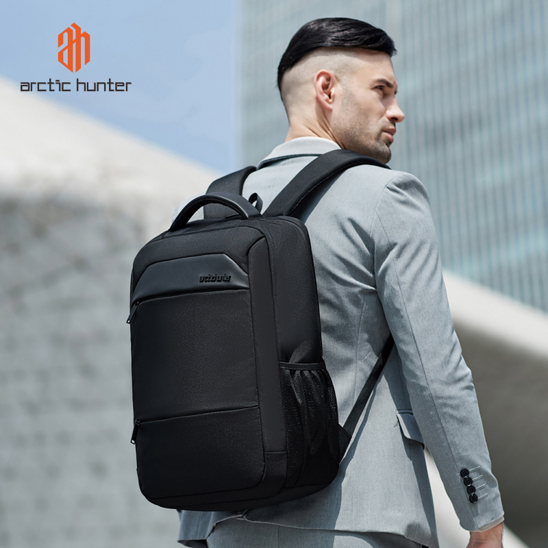 ARCTIC HUNTER τσάντα πλάτης B00111 με θήκη laptop 15.6, 20L, μαύρη B00111-BK