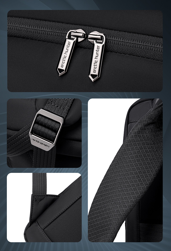 ARCTIC HUNTER τσάντα πλάτης B00808 με θήκη laptop 15.6, 19.5L, μαύρη B00808-BK