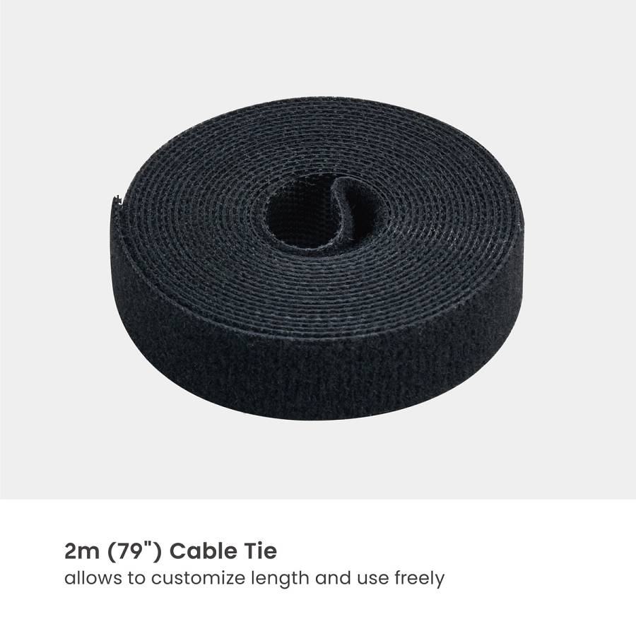 BRATECK cable management γραφείου CC11-20-2, μεταλλικό, 768x63x307mm, μαύρο CC11-20-2