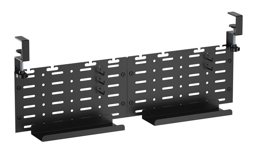 BRATECK cable management γραφείου CC11-20-2, μεταλλικό, 768x63x307mm, μαύρο CC11-20-2