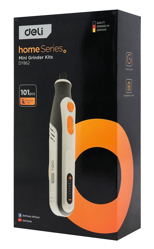 DELI επαναφορτιζόμενο περιστροφικό πολυεργαλείο  DY862, 4V, 2000mAh, έως 25000rpm DY862