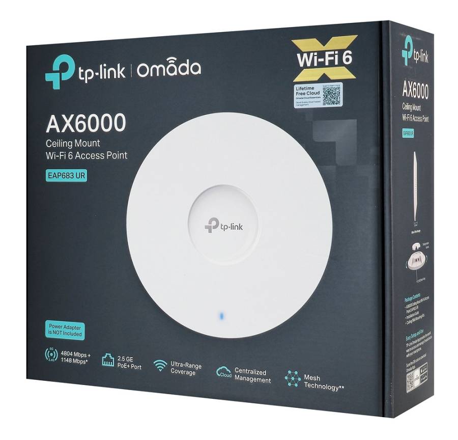 TP-LINK access point EAP683 UR, οροφής, WiFi 6, 6000Mbps AX6000, Mesh, V1.0 EAP683-UR