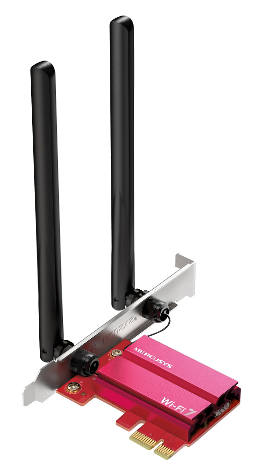MERCUSYS κάρτα δικτύου WiFi 7 & Bluetooth MA37BE, 6500Mbps BE6500, PCIe, V1.0 MA37BE