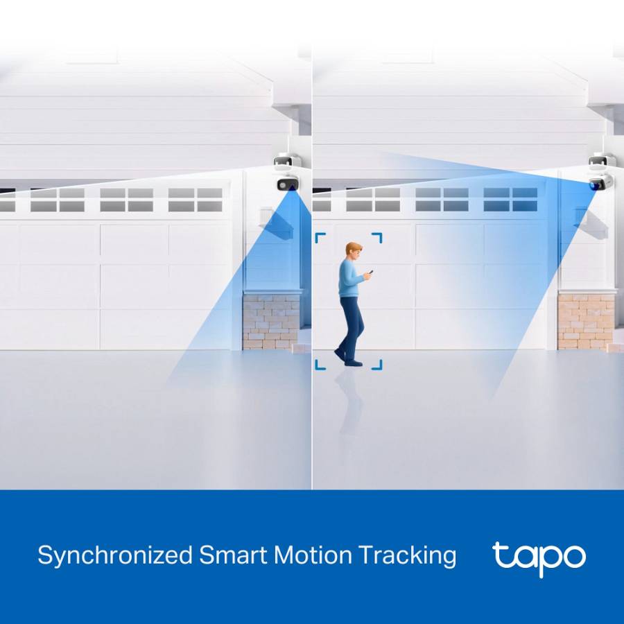 TP-LINK smart κάμερα Tapo C246D, dual lens, 2K/3MP, WiFi, PTZ, IP65, V1.0 TAPO-C246D