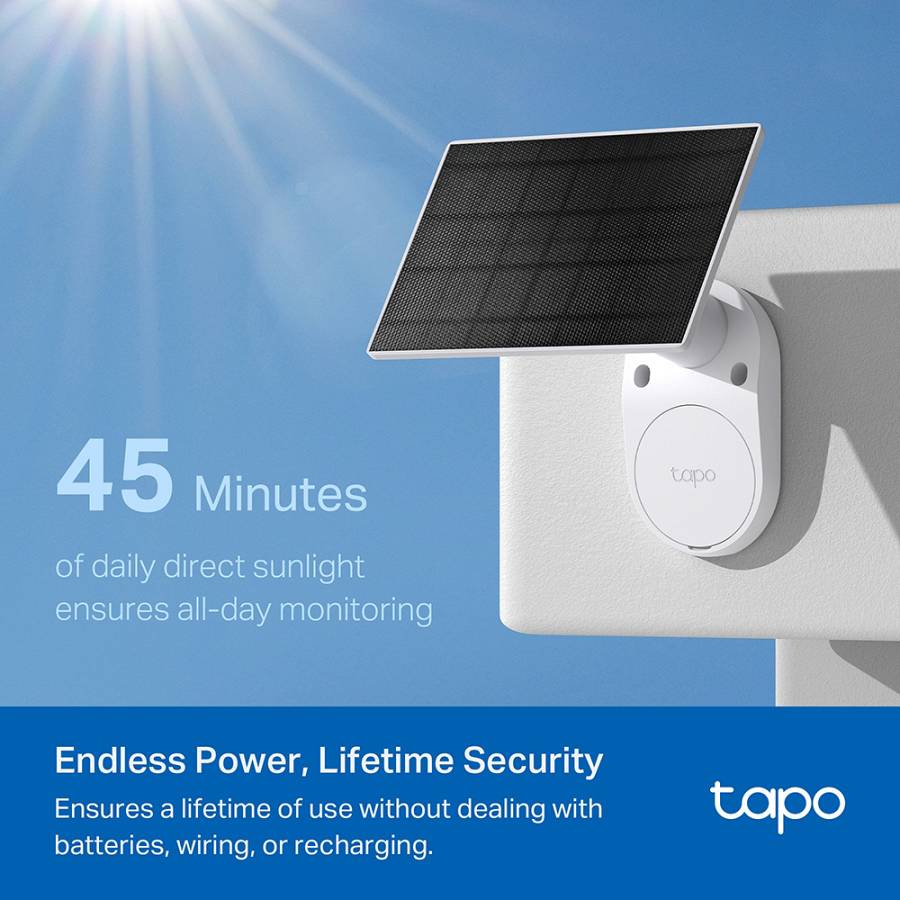 TP-LINK smart ηλιακή κάμερα Tapo C410 KIT, 2K/3MP, WiFi, IP65, V2.0 TAPO-C410KIT