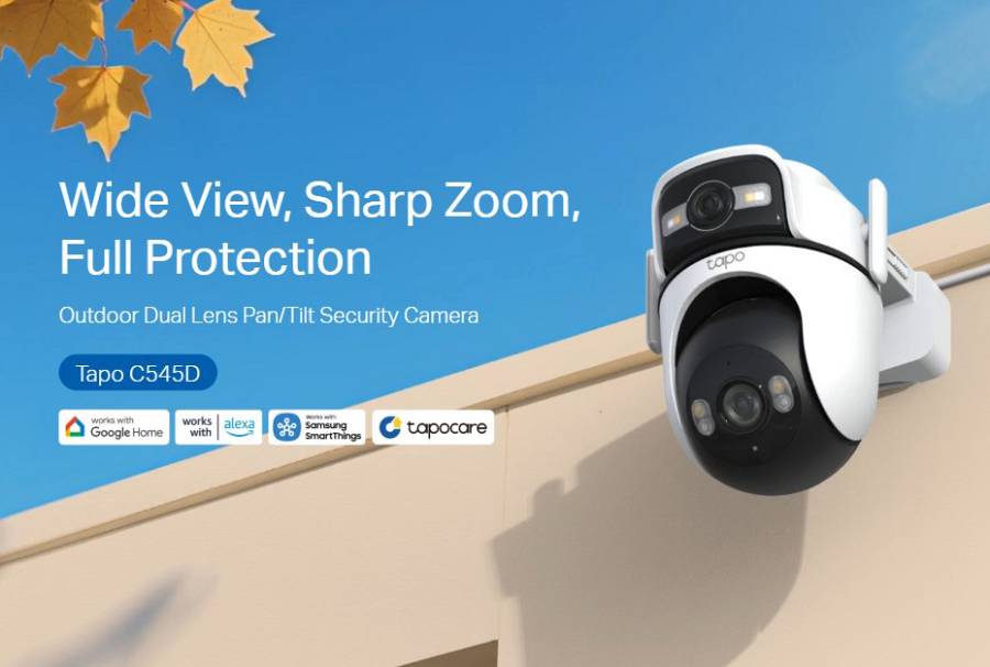 TP-LINK smart κάμερα Tapo C545D, dual lens, 2K/3MP, WiFi, PTZ, IP66, V1.0 TAPO-C545D
