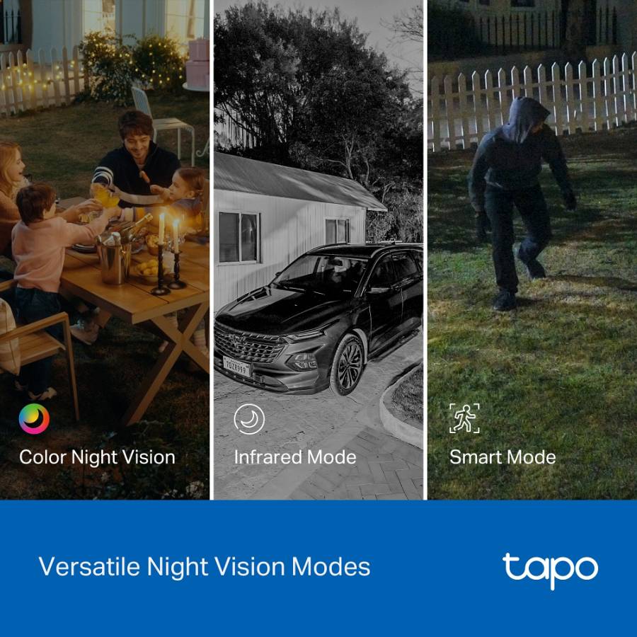 TP-LINK smart κάμερα Tapo C545D, dual lens, 2K/3MP, WiFi, PTZ, IP66, V1.0 TAPO-C545D