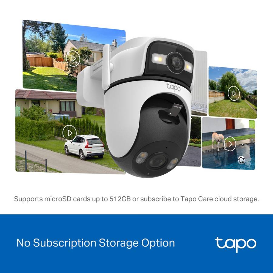 TP-LINK smart κάμερα Tapo C545D, dual lens, 2K/3MP, WiFi, PTZ, IP66, V1.0 TAPO-C545D