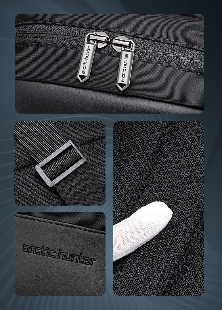 ARCTIC HUNTER τσάντα Crossbody XB00829, 3L, μαύρη XB00829-BK