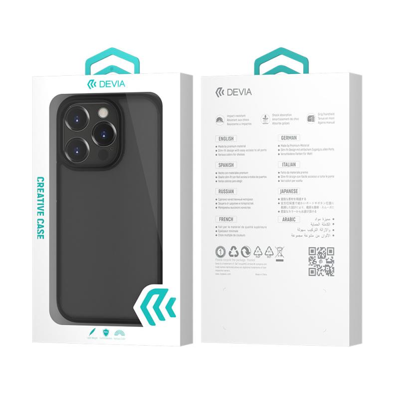 Θήκη TPU & PC Shock Proof Devia Apple iPhone 14 Plus Guardian Matte Μαύρο