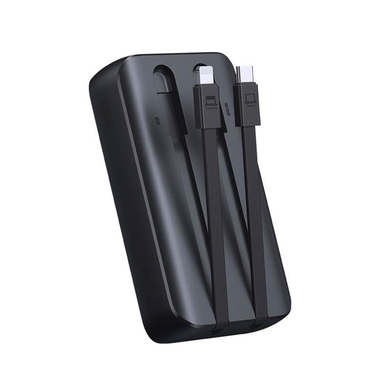 Φορτιστής Ανάγκης Joyroom JR-PBC06 PD 30W 10000mAh με Καλώδια USB C & Lightning Μαύρο