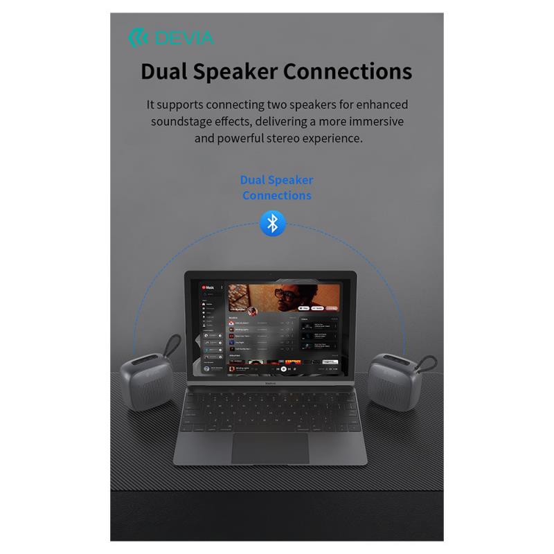 Φορητό Ηχείο Bluetooth Devia EM501 Sound Lite2 5W Μπλε