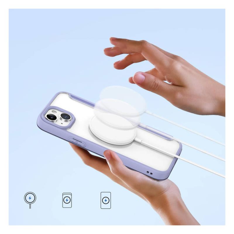 Θήκη Flip Dux Ducis Skin X Pro Wallet Apple iPhone 15 Μωβ