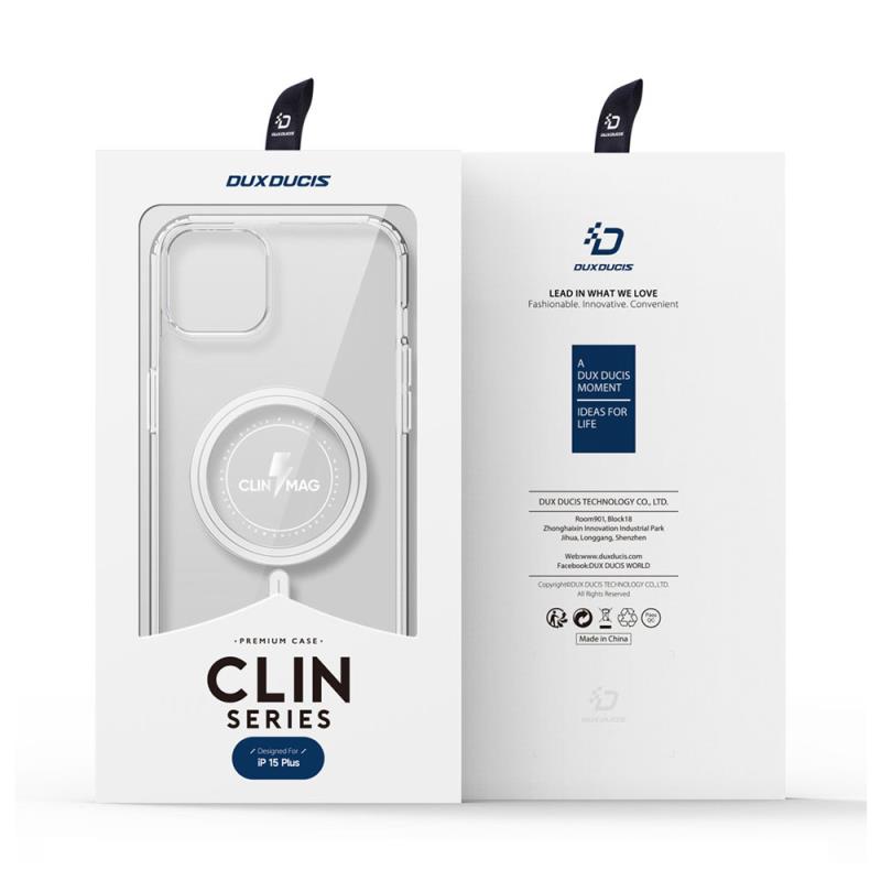 Θήκη TPU & PC Dux Ducis Clin Magnetic MagSafe Apple iPhone 15 Plus Διάφανο