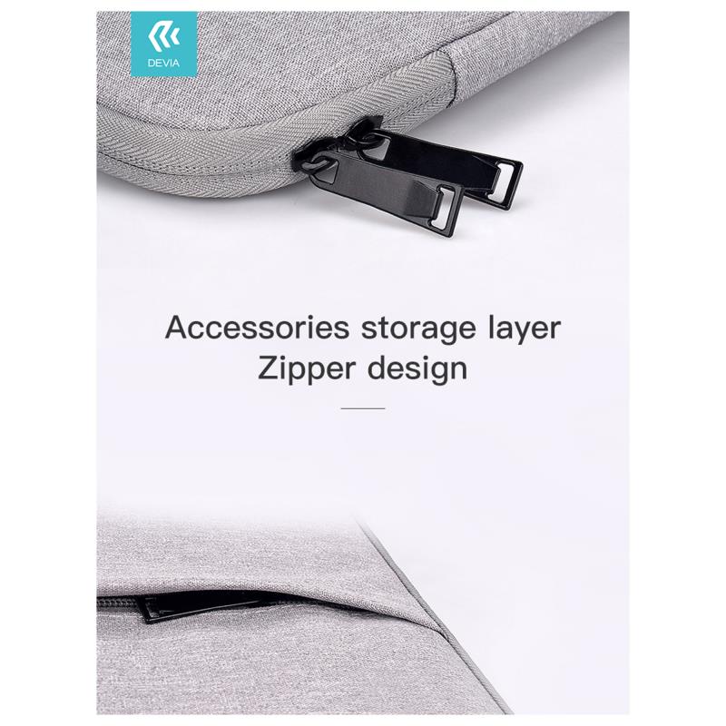 Θήκη Devia Justyle Business Inner MacBook Air 15.4/ Pro 16.2 Μαύρο