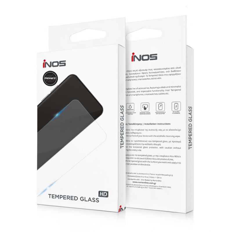 Tempered Glass Full Face Privacy inos 0.33mm Samsung Galaxy S24 Ultra 5G Μαύρο