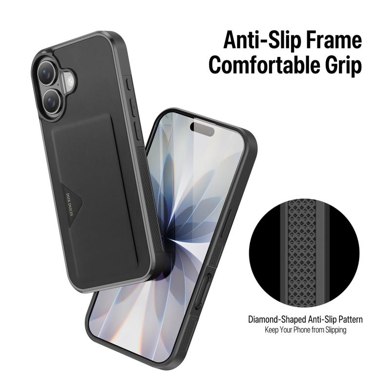 Θήκη TPU PU & PC Dux Ducis Pocard Apple iPhone 17 Μαύρο